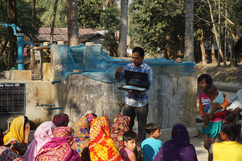 Sharing findings with community water-filter users