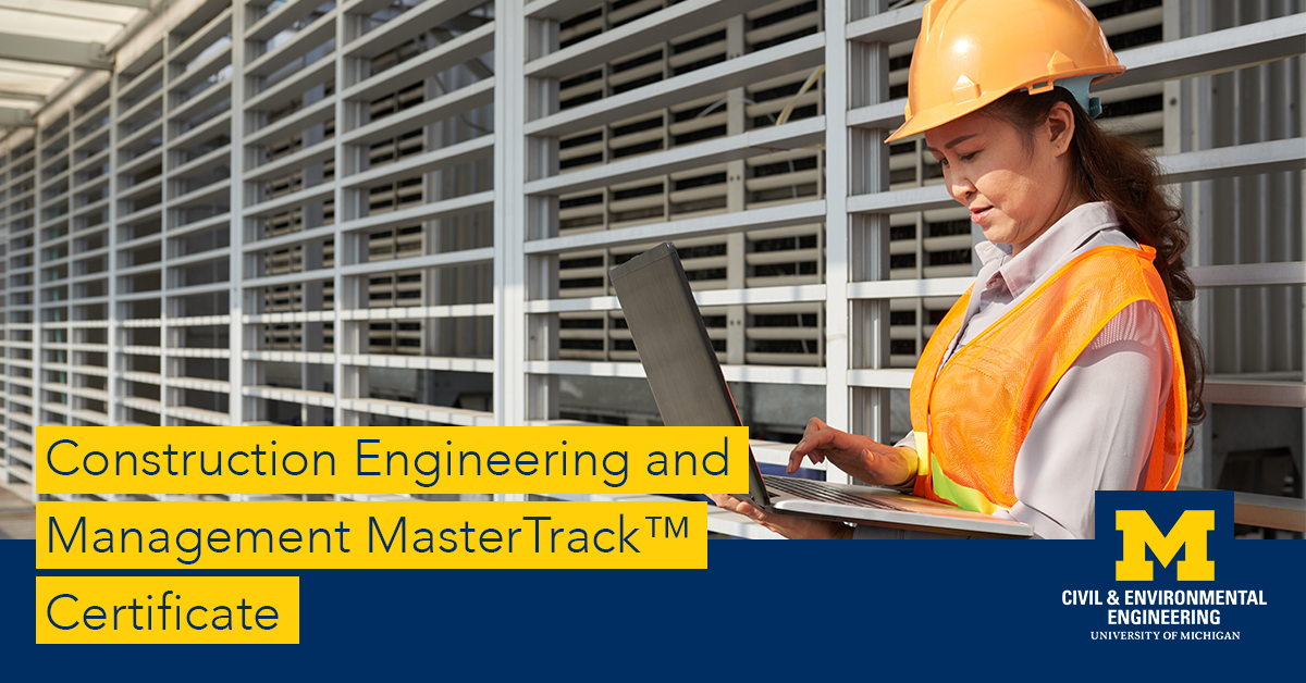 Image to Learn about the Construction Engineering and Management MasterTrack™ Certificate