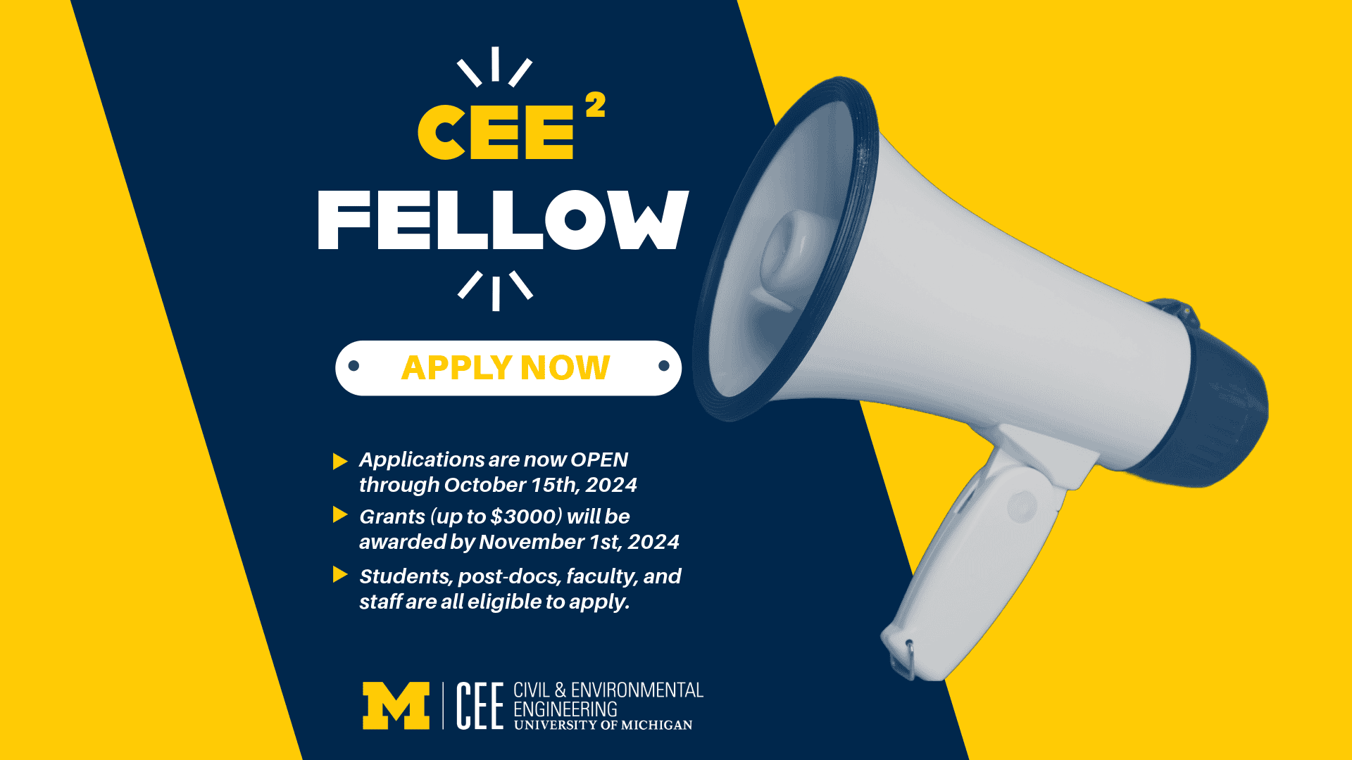 CEE fellow application information poster